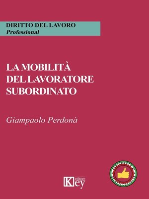 cover image of La mobilità del lavoratore subordinato
